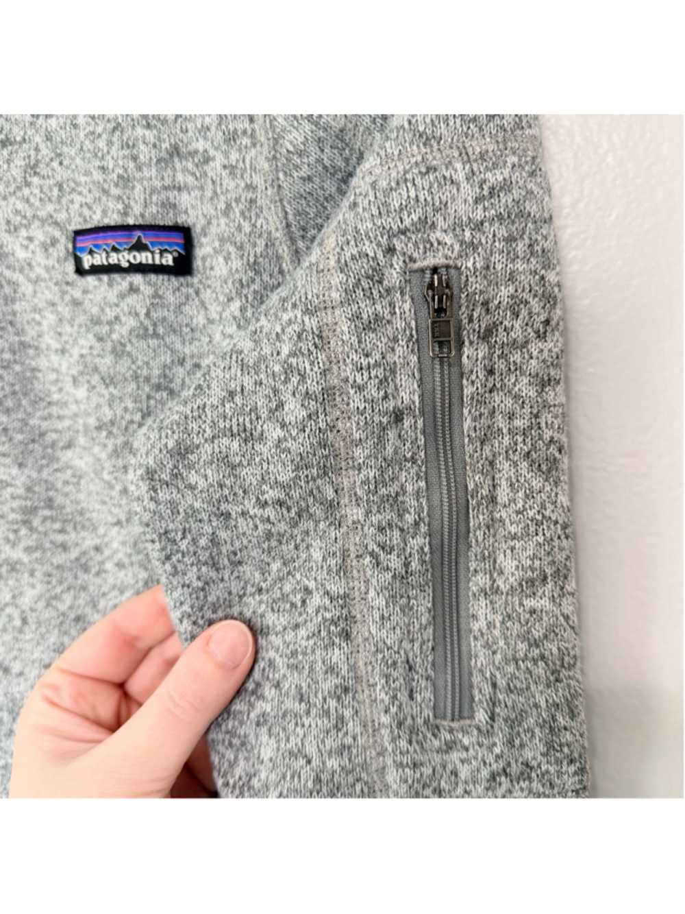 Patagonia Women's Gray Better Sweater Quarter Zip Pullover XS - Picture 6 of 11